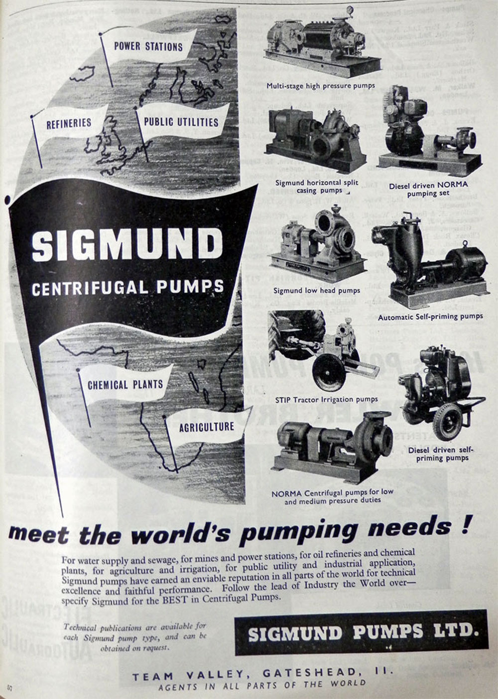sigmund 1960 pump range