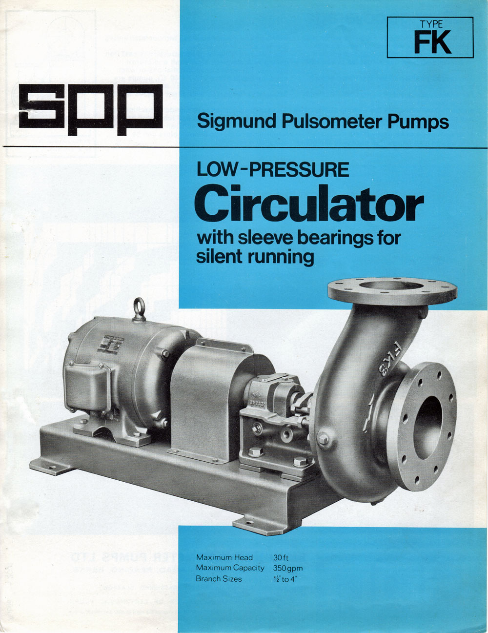 sigmund pulsometer pumps - type FK sleeve bearing end-suction pumps